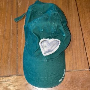 Life is Good baseball hat in dark green